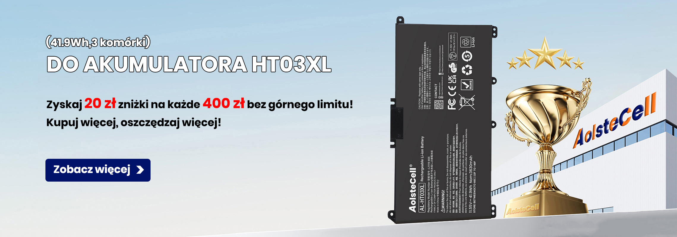 Bateria do HT03XL