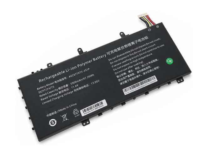 Bateria do AolsteCell AEC677475-3S1P